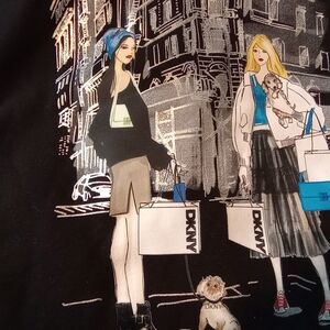 DKNY Graphic Print Black T-Shirt